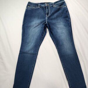 True Religion Jennie Curvy High Rise Super Skinny Blue Jeans 34 Lot C